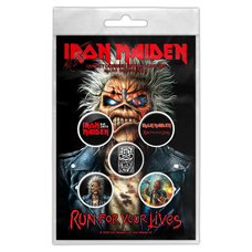 Подарунковий набір значків IRON MAIDEN - RUN FOR YOUR LIVES (iol-080) Зображення