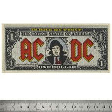 Нашивка ткана AC/DC - BANK NOTE (ofp-346) Зображення