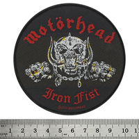 Нашивка ткана MOTORHEAD - IRON FIST - SKULL (ofp-317) Изображение