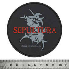 Нашивка ткана SEPULTURA - LOGO & TRIBAL S (ofp-334) Зображення