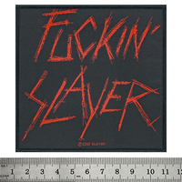 Нашивка ткана SLAYER - FUCKIN' SLAYER (ofp-350) Изображение