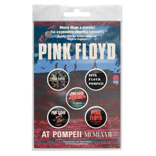 Подарунковий набір значків PINK FLOYD - LIVE IN POMPEII (iol-090) Зображення