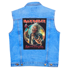 Нашивка наспинна катана IRON MAIDEN - RUN FOR YOUR LIVES (olbp-115) Зображення