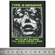 Нашивка ткана TYPE O NEGATIVE - WITH MY BLOOD (ofp-360) Зображення