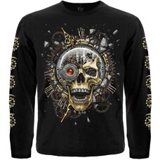 Футболка з довгим рукавом Mechanical Eternity (череп стимпанк) Зображення