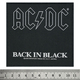 Нашивка ткана AC/DC - BACK IN BLACK (ofp-376) Зображення