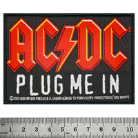 Нашивка ткана AC/DC - PLUG ME IN (ofp-375) Зображення