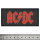 Нашивка ткана AC/DC - RED LOGO (ofp-378) Зображення