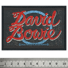 Нашивка ткана DAVID BOWIE - LOGO (ofp-371) Зображення
