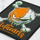 Нашивка ткана THE WILDHEARTS - GREEN SKULL (ofp-369) Изображение