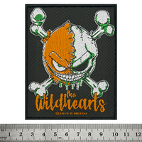 Нашивка ткана THE WILDHEARTS - GREEN SKULL (ofp-369) Изображение