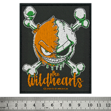 Нашивка ткана THE WILDHEARTS - GREEN SKULL (ofp-369) Изображение