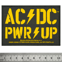 Нашивка ткана AC/DC - PWR UP (ofp-403) Изображение