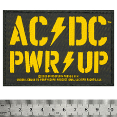 Нашивка ткана AC/DC - PWR UP (ofp-403) Зображення