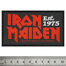 Нашивка ткана IRON MAIDEN - EST 1975 (ofp-394) Изображение