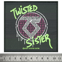 Нашивка ткана TWISTED SISTER - SPRAY LOGO (ofp-409) Изображение