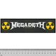 Нашивка ткана MEGADETH - LOGO (ofp-417) Изображение