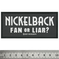 Нашивка ткана NICKELBACK - FAN OR LIAR (ofp-424) Изображение