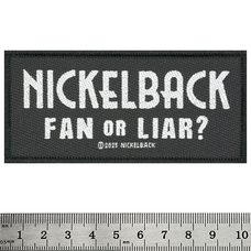 Нашивка ткана NICKELBACK - FAN OR LIAR (ofp-424) Зображення