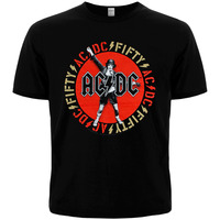 Футболка AC/DC - ANGUS EMBLEM 50th Anniversary (Officially Licensed) Зображення