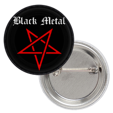 Значок Black metal (red pentagram) Зображення