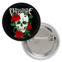 Значок Bullet For My Valentine (rose and skull) Изображение