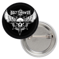 Значок Bolt Thrower (skul and wings logo) Изображение