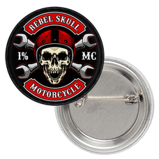 Значок Rebel Skull Motorcycle Зображення