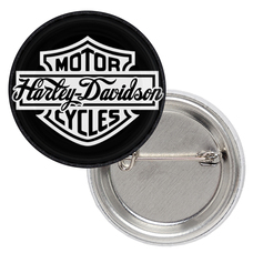 Значок Harley-Davidson Motorcycles (white logo) Зображення