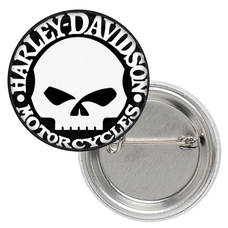 Значок Harley-Davidson Motorcycles (skull) Изображение