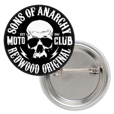 Значок Sons Of Anarchy - Redwood Original (moto club est.1967) Зображення
