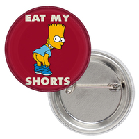 Значок The Simpson - Bart Simpson (eat my shorts) Изображение