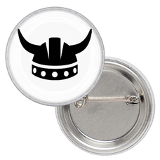 Значок Шлем Викинга (черный) Изображение