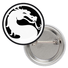 Значок Mortal Kombat (dragon black and white logo) Зображення