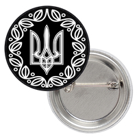 Значок патріотичний Тризуб (візерунок) Изображение