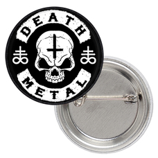 Значок Death Metal (Skull with an inverted cross and the cross of Leviathan) Изображение