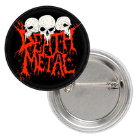 Значок Death Metal (Three Skulls) Зображення