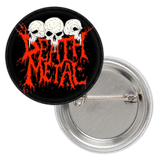 Значок Death Metal (Three Skulls) Изображение