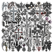 Набір стікерів Gothic Crosses (stk-107), 52 шт. Изображение