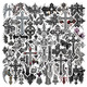 Набір стікерів Gothic Crosses (stk-107), 52 шт. Изображение