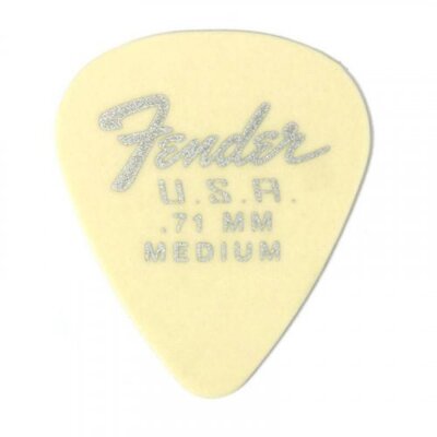 Медиатор Fender 351 Dura-Tone .71 12-Pack, Olympic White Изображение