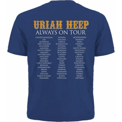 Футболка Uriah Heep "Still Rocking After All These Beers" (синяя футболка) Изображение