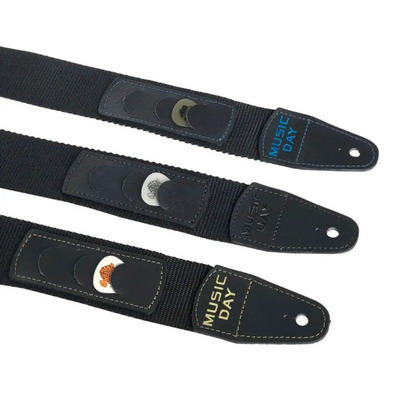 Гітарний ремінь з комірками для медіаторів Music day GR-2G Зображення