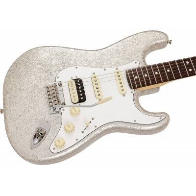 Электрогитара FENDER MIJ LTD STRATOCASTER HSS RW SILVER SPARKLE Изображение