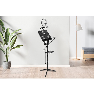 Пюпітр зі стійкою для мікрофона з підсвіткою Guitto GMS-01 Зображення