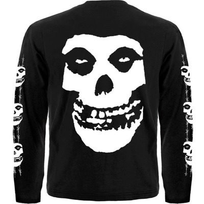 Футболка з довгим рукавом Misfits (skull logo) (з друком на рукавах) Зображення