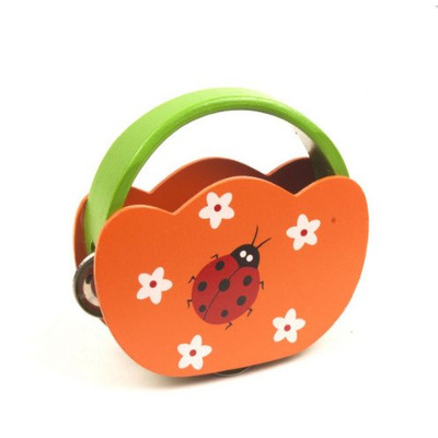 Бубен з ручкою дерев"яний Д221у Зображення