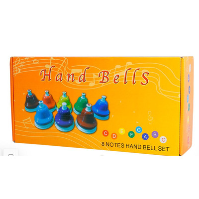 Дзвоники ручні, комплект 8 шт. Зображення