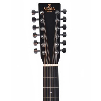Двенадцатиструнная электроакустическая гитара Sigma GM12E-BKB Изображение