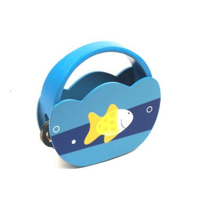 Бубен з ручкою дерев"яний Д221у Зображення